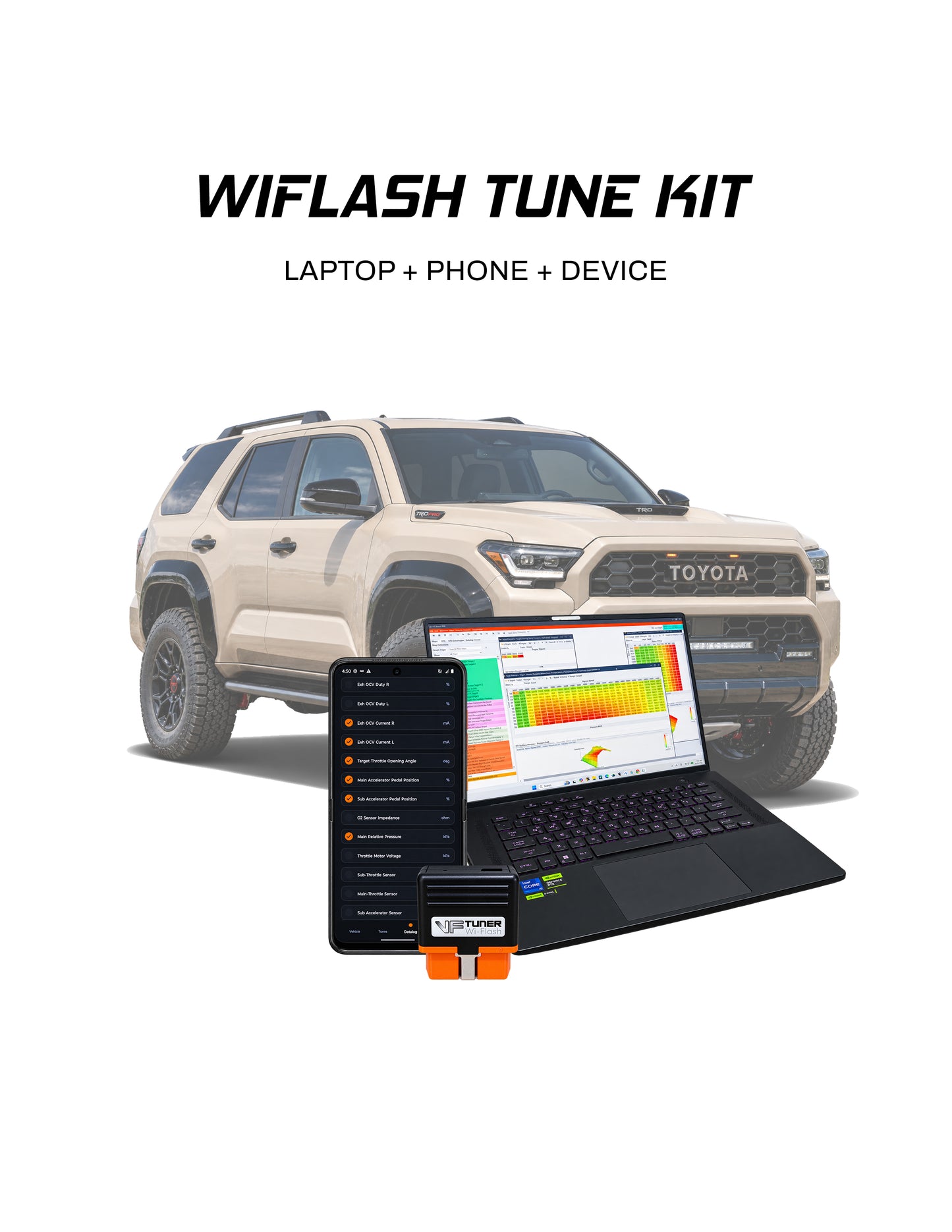 VF Tuner Laptop + Phone Wiflash Kit - 2.4L 4Runner