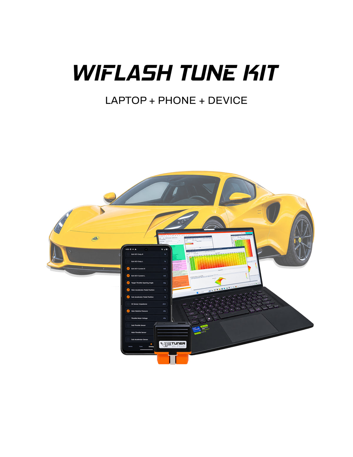 VF Tuner Laptop + Phone Wiflash Kit - Emira V6