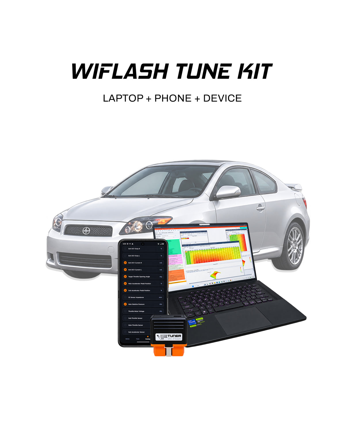 VF Tuner Laptop + Phone Wiflash Kit - Scion tC