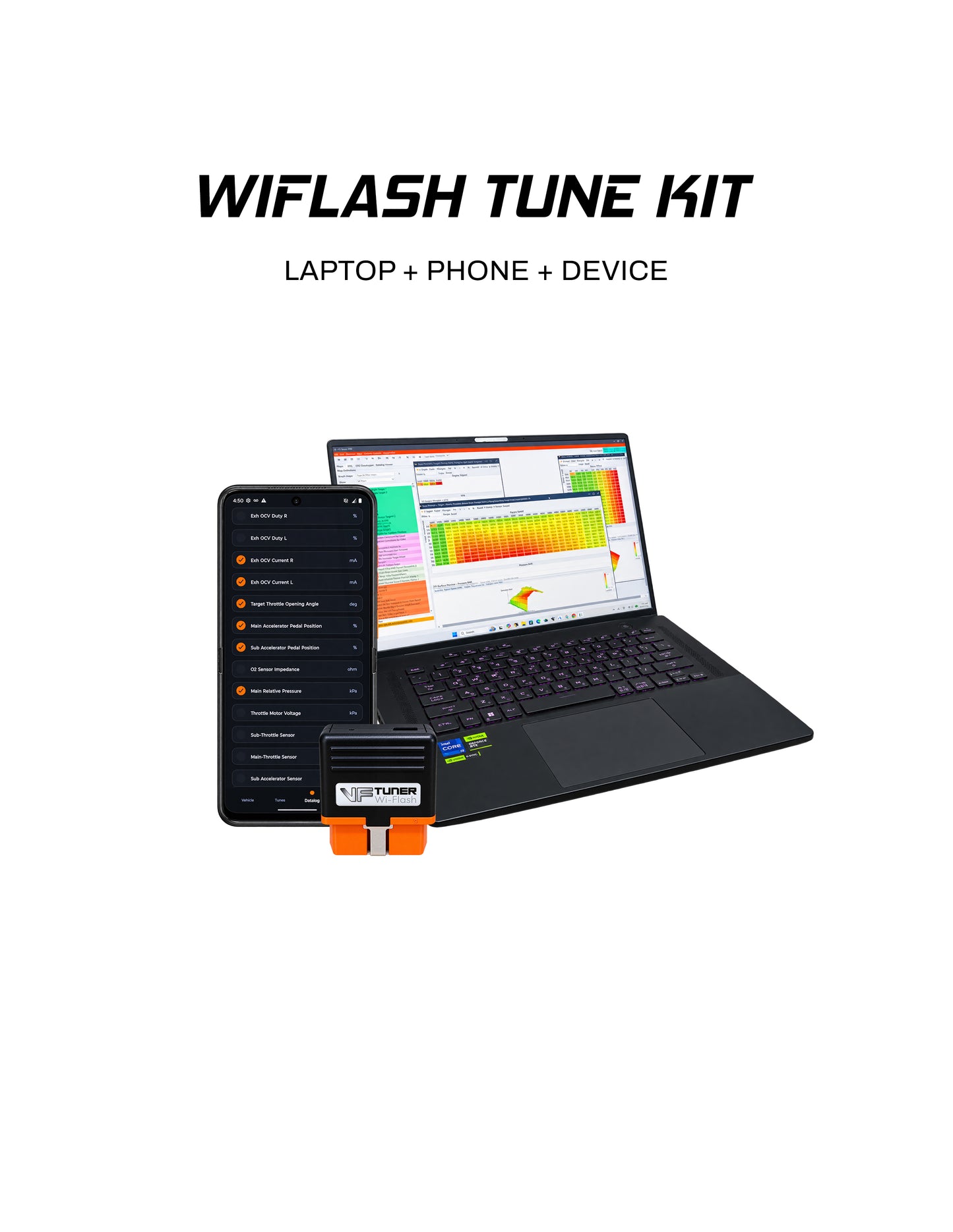 VF Tuner Laptop + Phone Wiflash Kit