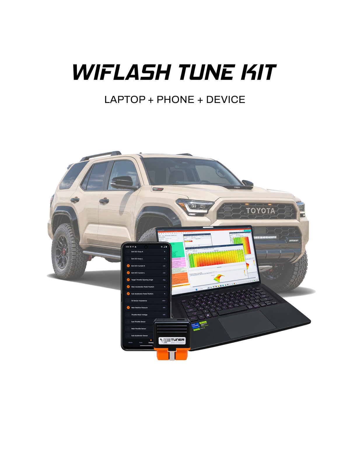 VF Tuner Laptop + Phone Wiflash Kit - 2.4L 4Runner