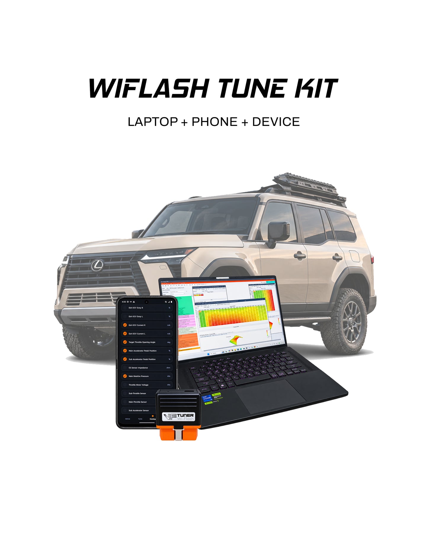 VF Tuner Laptop + Phone Wiflash Kit - GX550
