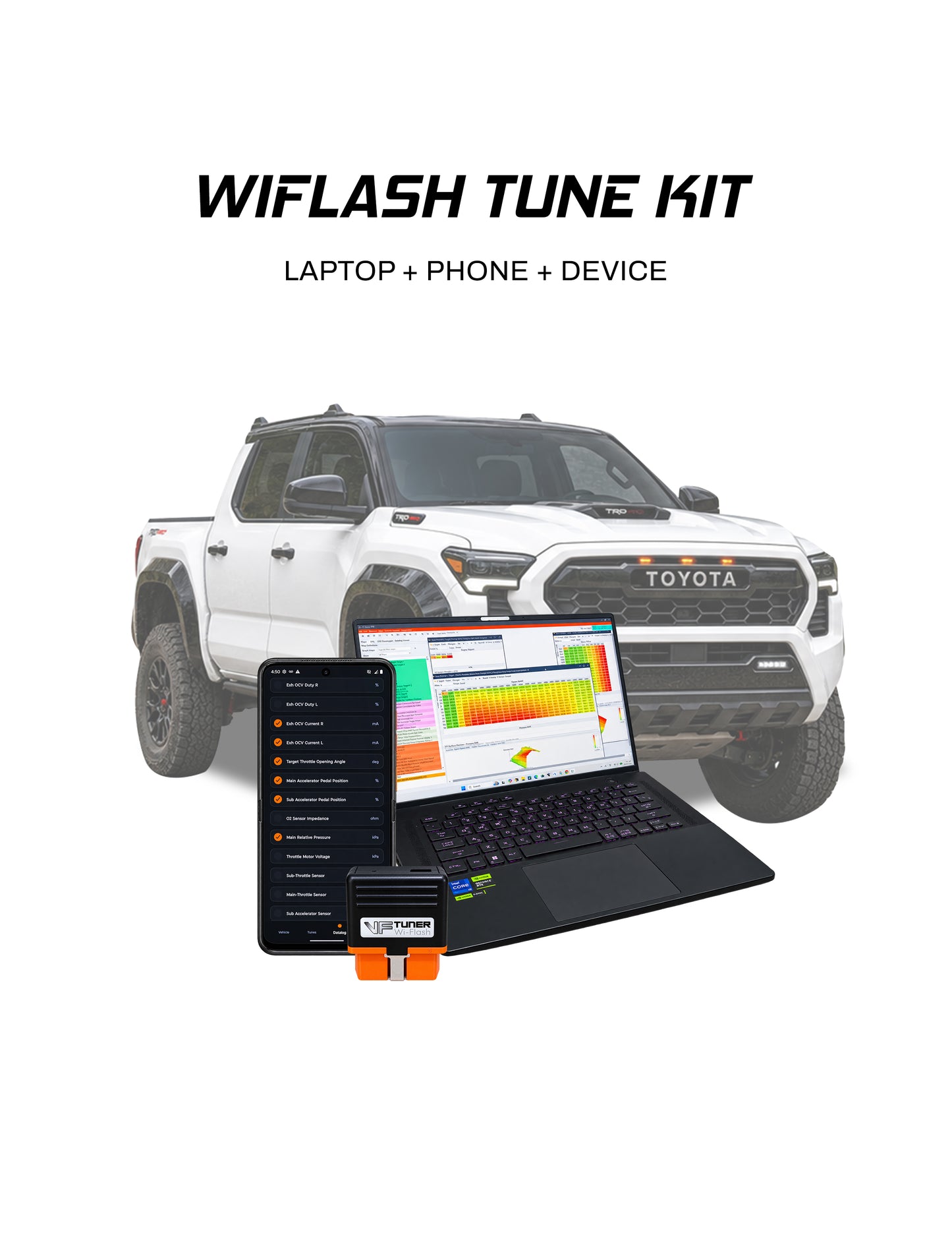 VF Tuner  Laptop + Phone Wiflash Kit - 2.4L Tacoma