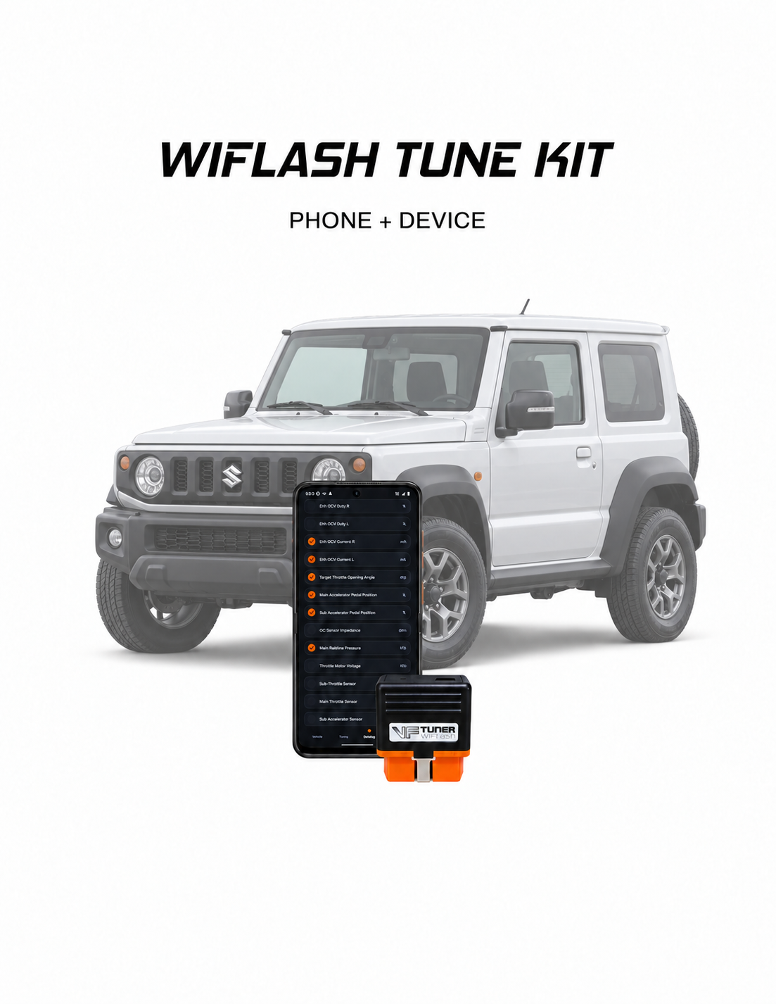 Suzuki Jimny 1.5L Bosch WiFlash tuning kit for Android phone
