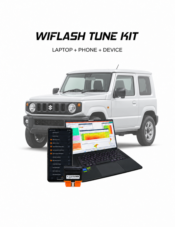 Suzuki Jimny 0.6L Turbo WiFlash tuning kit for laptop and Android phone