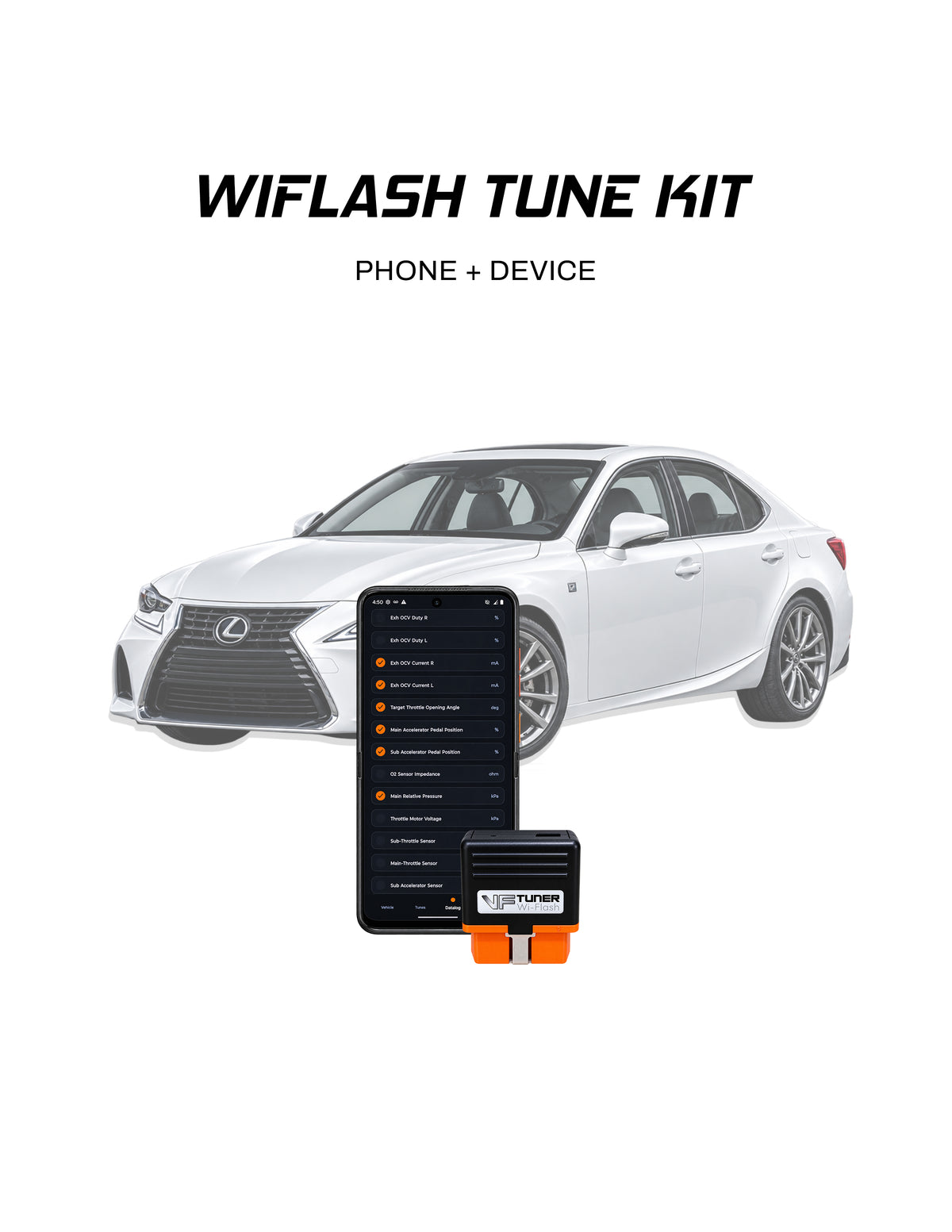 Lexus IS200 IS200T IS300 WiFlash tuning kit for Android phone