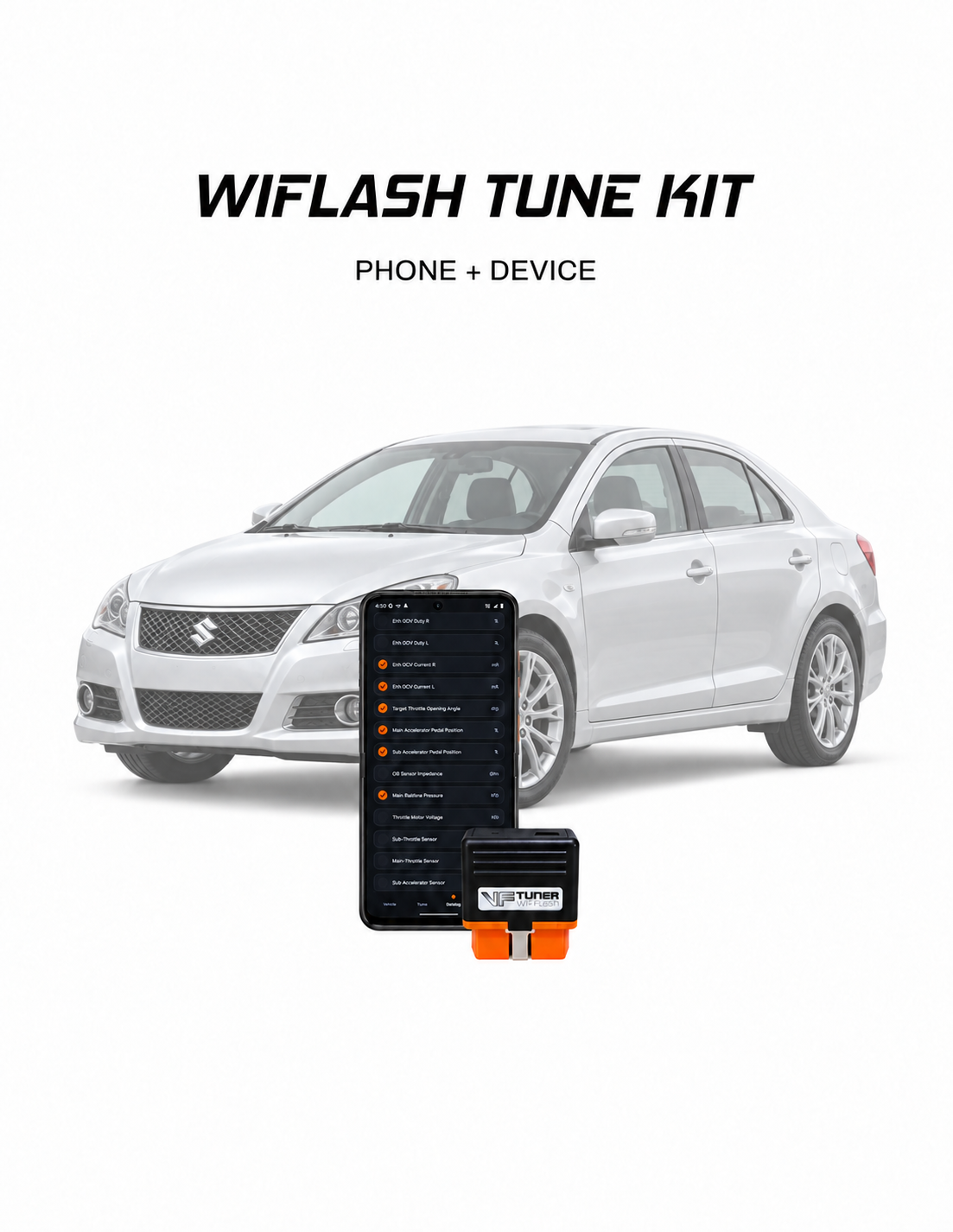 Suzuki Denso 2009–2013 (Multi-Vehicle) WiFlash tuning kit for Android phone