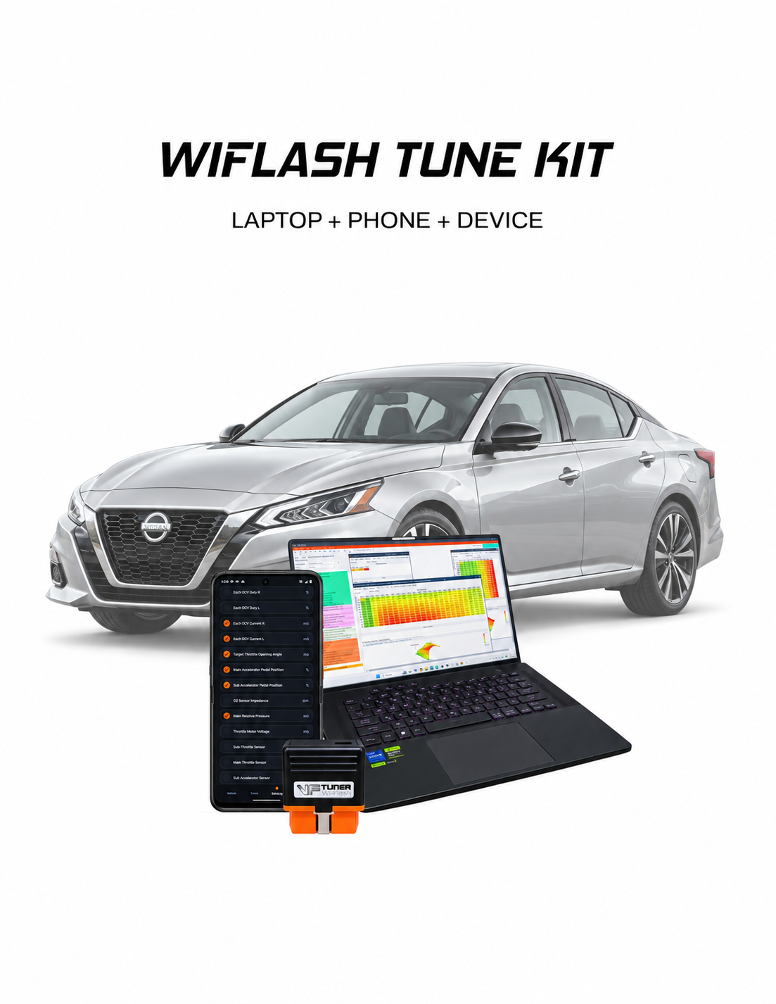 altima laptop phone VF Tuner WiFlash kit