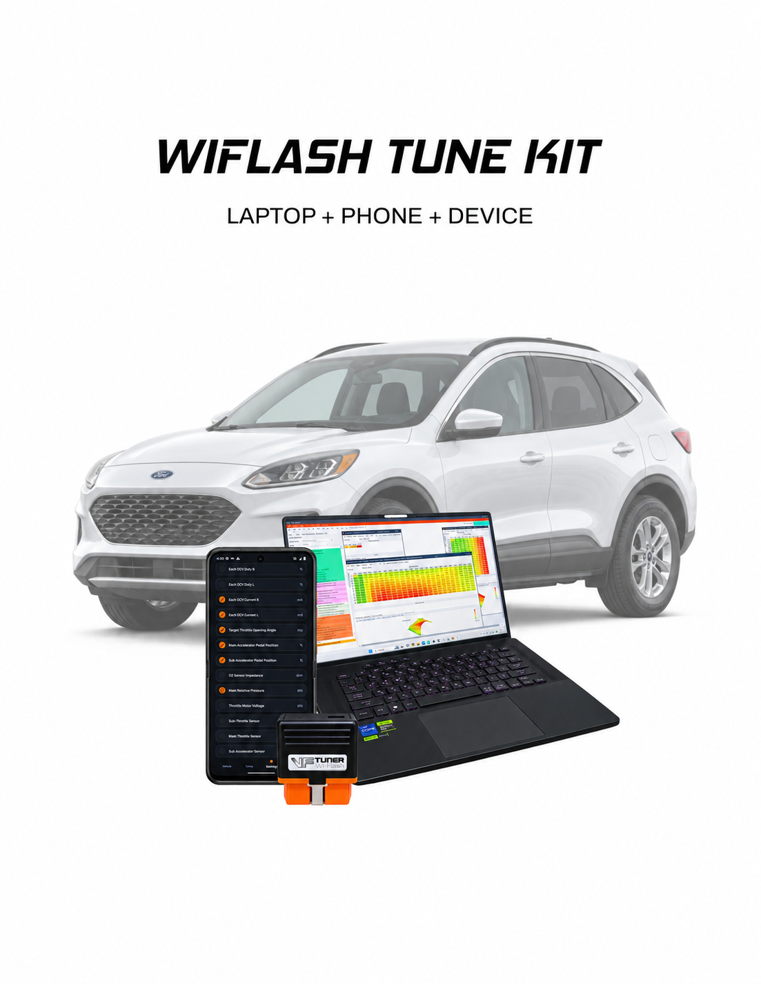Ford escape Laptop + Phone VF Tuner kit