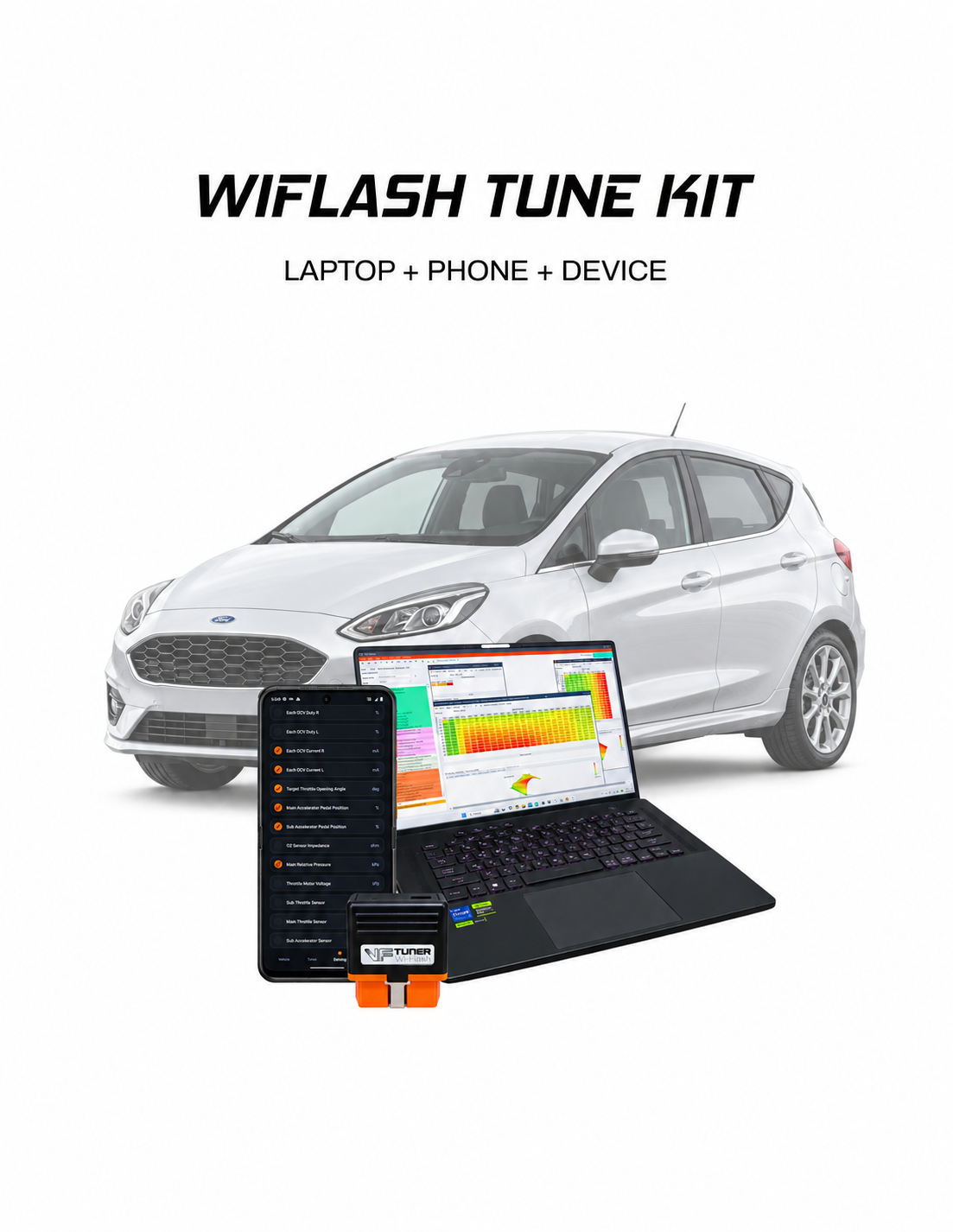 fiesta laptop phone VF Tuner WiFlash kit