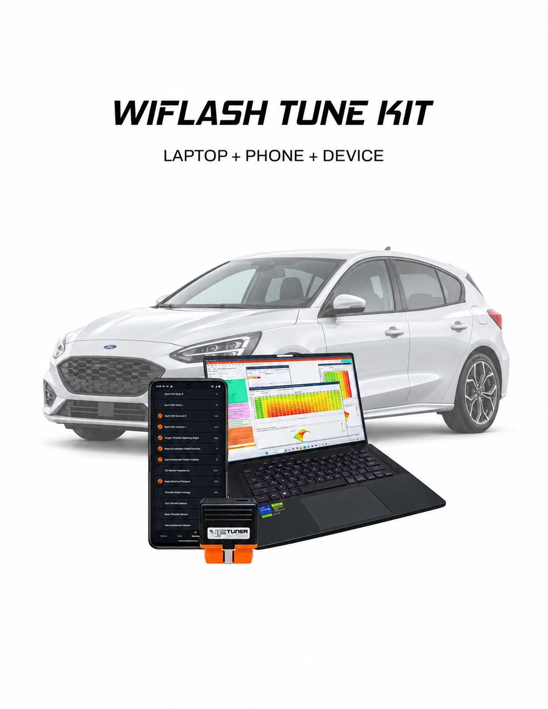 focus laptop phone VF Tuner WiFlash kit