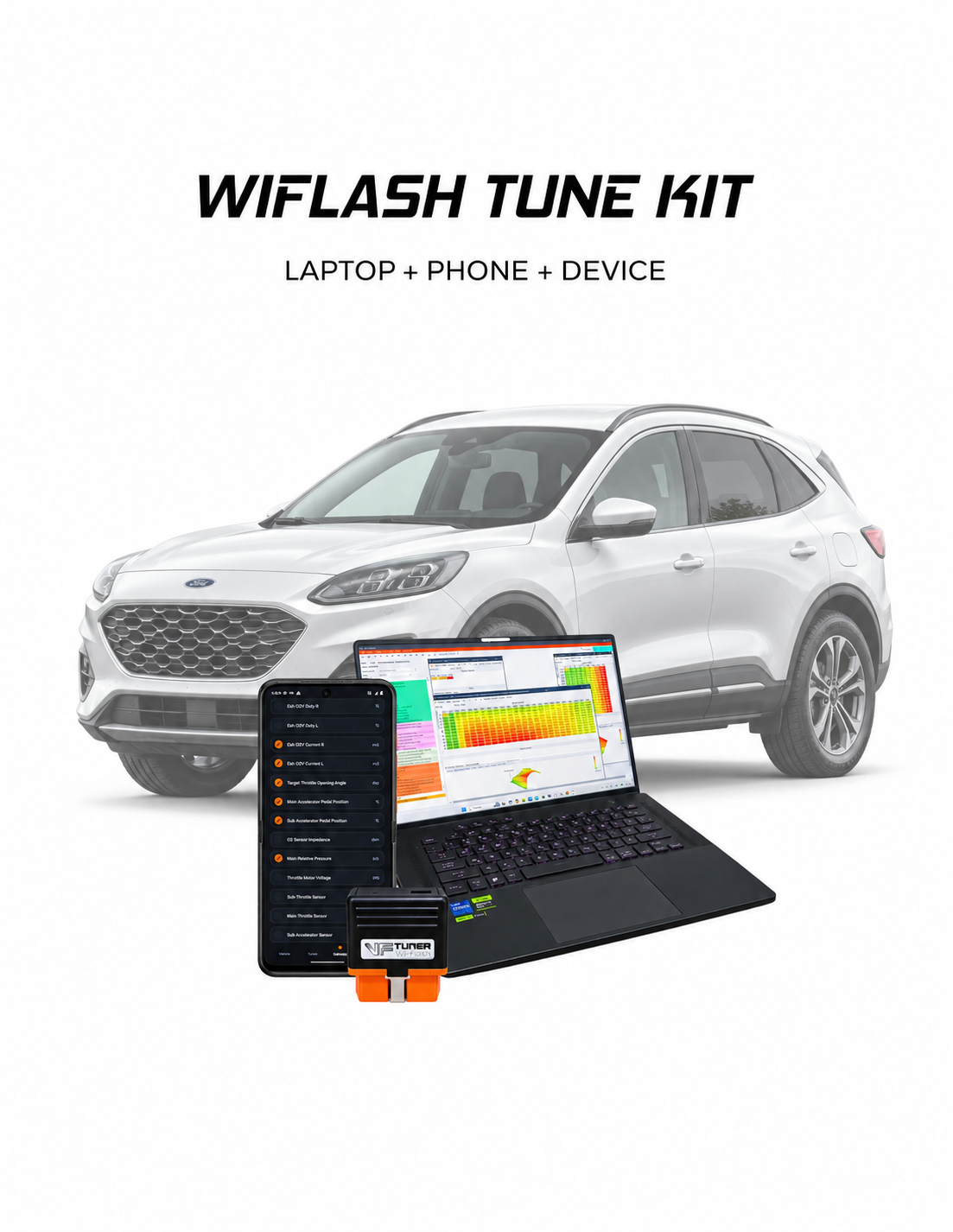 Ford kuga Laptop + Phone VF Tuner kit