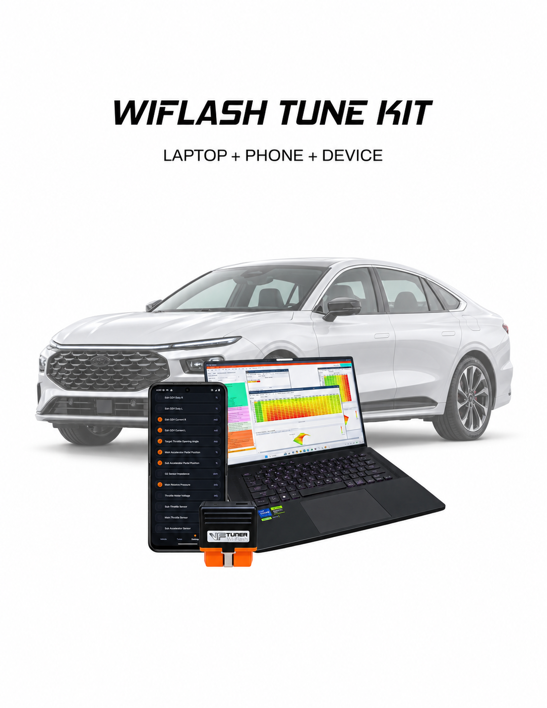 Ford mondeo laptop phone VF Tuner WiFlash kit
